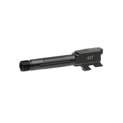 Uppgradera din Glock® med vår Fluted Match-Grade Barrel i 416R stainless steel, med Black Nitride yta för ökad hållbarhet och korrosionsskydd.
