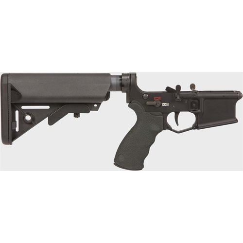 MARS-L SOPMOD Complete Lower Receiver erbjuder ambidextrösa kontroller, ergonomisk design och hållbara funktioner som tvåstegs avtryckare och SOPMOD kolv.
