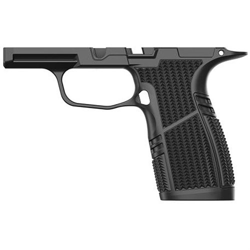 Tyrant CNC Snub Nose Grip Module för SIG SAUER P365 erbjuder hållbarhet, ergonomi och kompatibilitet med 3.1" holster, perfekt för effektivitet och prestanda.