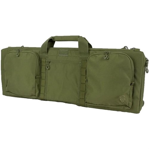 TPG Gen 2 Tactical Rifle Case erbjuder justerbara remmar, vadderade kanter, flera fickor och MOLLE Spines för säker transport av dina vapen.