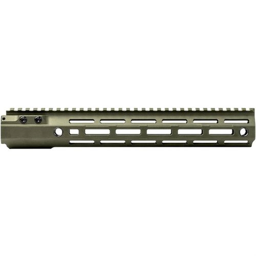 Aero Precision MOD 4 handguard i 6061-T6 aluminium erbjuder styrka och ergonomi, med 7-sidig M-LOK, QD-fästen och enkel installation utan specialverktyg.