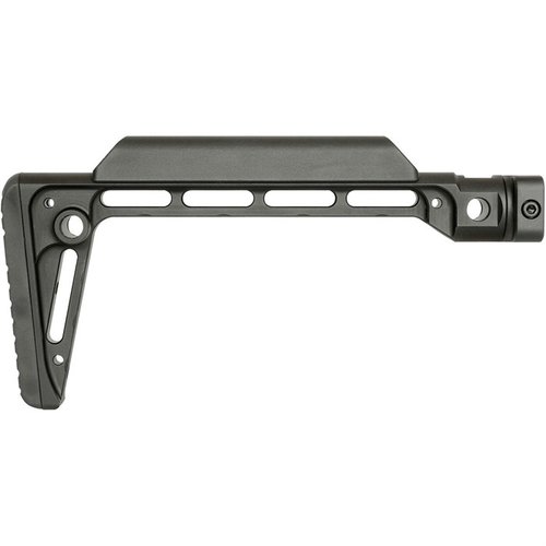 MINIMALISTIC FIXED STOCK erbjuder en fast position med 5 QD sling attachments, tillverkad av hård anodiserad 6061 aluminium för maximal stabilitet och komfort.
