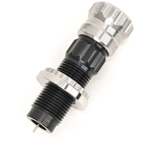 ZERO S-SERIES Sizing Dies erbjuder precisionsbearbetade mandrlar, hydraulisk axeltryckavlastning och utbytbara dekapperingsstift för optimal prestanda.