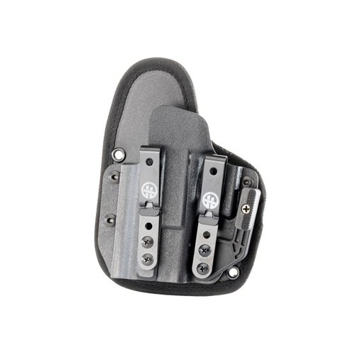 OMNICARRY MULTI-FIT utvändiga holster erbjuder universell passform för över 300 handguns, justerbar retention och säker, bekväm passform med Tegris bältesöglor.