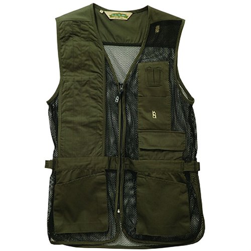 BOB ALLEN FULL MESH SHOOTING VEST är lätt och ventilerad med fickor för Choke Tube och shotgun shell, justerbar midja och extra plats för skott.