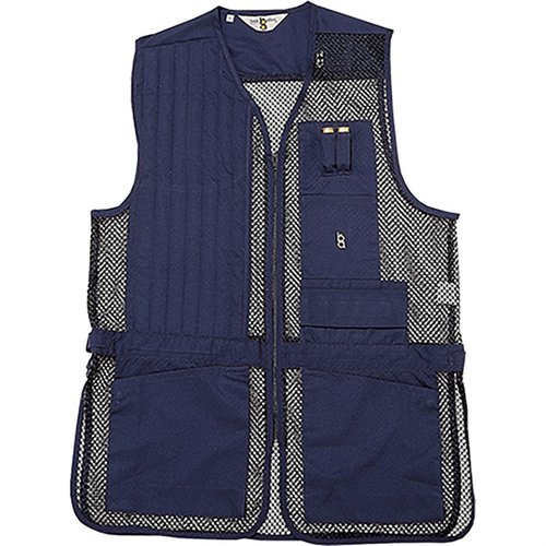 BOB ALLEN FULL MESH SHOOTING VEST är lätt och ventilerad med fickor för insert-a-pad, choke tubes och bellowed cargo pockets för hagelpatroner.