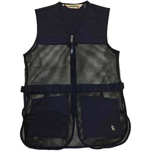 BOB ALLEN FULL MESH DUAL PAD SHOOTING VEST erbjuder lätt och ventilerad konstruktion, justerbara sidor, och fack för Insert-A-Pad, perfekt för skytte.