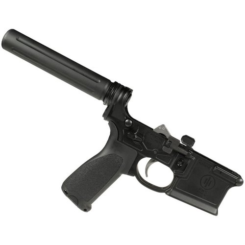 MK1 MOD 2-M komplett pistol lower receiver med PWS MK1 MOD 2-M multi-kaliber, Mil-Spec trigger och förbättrad buffer tube för optimal prestanda.