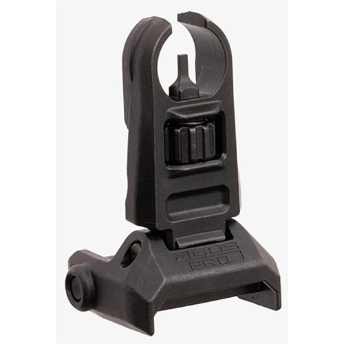 MBUS Pro Hooded Front Sight för AR-15 erbjuder hållbar stålbyggnation, snabb siktegenskap och verktygsfri höjdjustering för maximal precision.