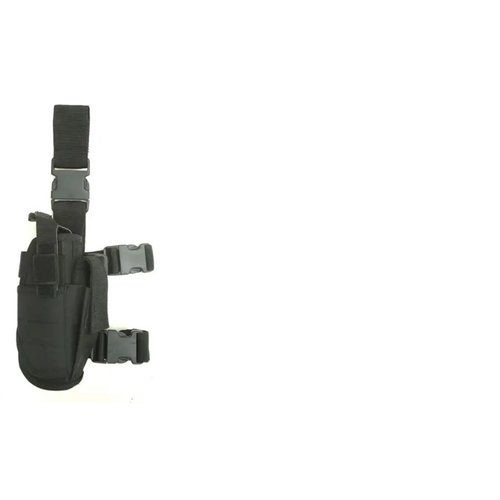 CACTUS JACK TACTICAL DROP LEG HOLSTER är en justerbar höftrem för snabba pistolåtkomst, kompatibel med flera modeller och tillverkad i hållbar 600 Denier polyester.