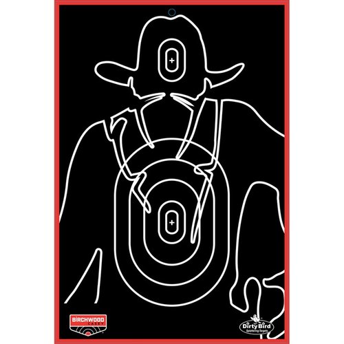 BIRCHWOOD CASEY DIRTY BIRD GUNSLINGER SILHOUETTE 12x18
