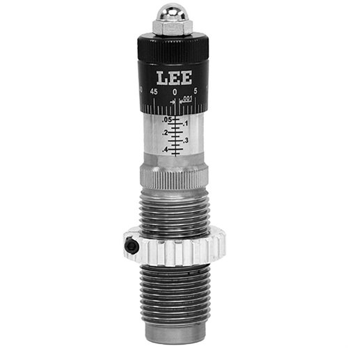 LEE PRECISION RIFLE PRECISION MICROMETER BULLET SEATING DIE erbjuder exakt justering och minimerad bullet runout med en unik flytande bullet guide för perfekt alignering.