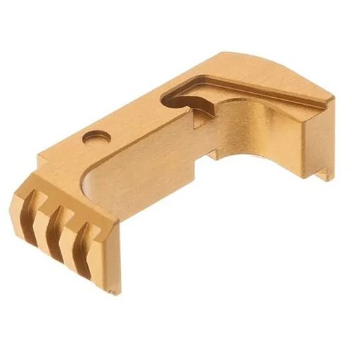 Tyrant Designs förlängda magasinrelease för Glock 43x/48 är tillverkad av flygplansklassad aluminium, enkel att installera och ger snabb och säker magasinutmatning.