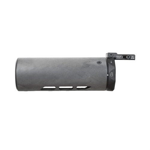 U-RAC XL Suppressor Shield ger överlägset skydd mot värme, passar större suppressorer och är kompatibel med AR-15/AR-10 på Picatinny rail.