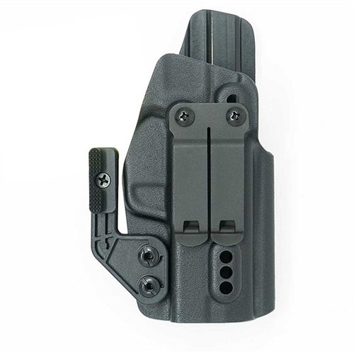 X PRIORITY 1 IWB-holster för SIG P365 XMACRO erbjuder justerbar retention, diskret bärklämma och stöd för optik, vilket optimerar din dold bärupplevelse.