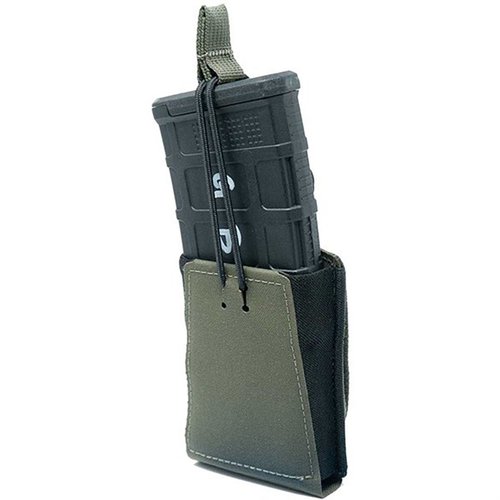 GBRS Group Single Rifle Magazine Pouch erbjuder smidig dragning och säker retention med bungee, passar de flesta standardkaliber magasin och är MOLLE/BELT kompatibel.