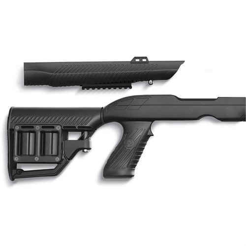 Tac-Hammer RM4 Takedown Stock för Ruger 10/22 erbjuder en kompakt design, justerbart bakstycke och dolda tillbehörsrails för ökad funktionalitet.