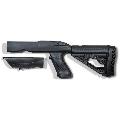 Tac-Hammer TK22 Takedown Stock erbjuder bärbarhet och mångsidighet för Ruger 10/22 Takedown, med justerbar längd, ergonomisk design och integrerade sling-fästen.