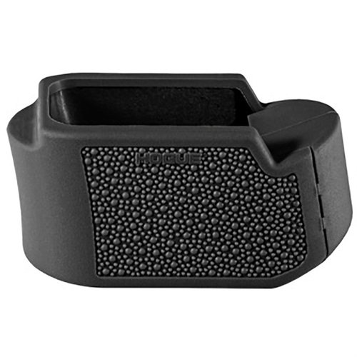 HOGUE® OVERMOLDED® grip extension pad förbättrar greppet på din Glock 26 med extra fingerstöd, skyddar magasinet och är enkel att installera.