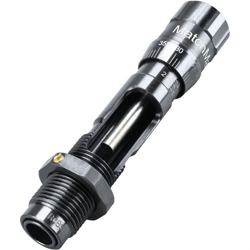 RCBS Matchmaster Bullet Seater Die erbjuder överlägsen noggrannhet, lättjusterad stor mikrometer och ett unikt laddningsfönster för perfekt bullet placering.