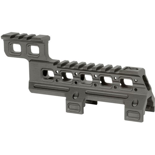 Uppgradera din HK MP5/MP5K med Midwest Industries Optic och Laser Mount, som möjliggör enkel installation av rödpunktssikte och laser på begränsat utrymme.
