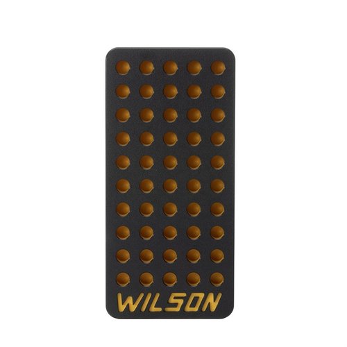 L.E. Wilson 50-Round Reloading Tray erbjuder hög kapacitet, hållbart HDPE-material, låg profil för stabilitet och en praktisk bullet/primer cup för organisering.