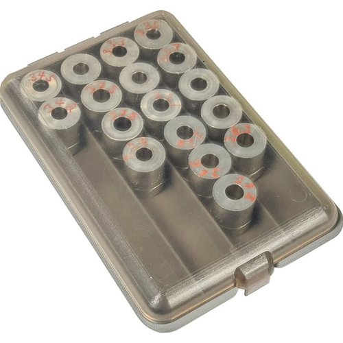 MTM POWDER & SHOT BUSHING BOX håller dina bushings organiserade och synliga med ett klart lock för snabb identifiering. Kompakt och stapelbar, byggd för att hålla.