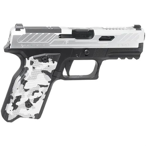 XF PRO™ 9MM Luger är en pålitlig, kompakt och lätt pistol med utbytbara grepppaneler, Glock® kompatibla magasin och optikvänliga sikten för precision.