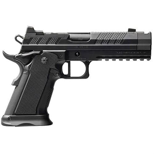 XP Comp 9mm pistol erbjuder en unik kombination av 1911 ergonomi och modern kompensation, med hållbar konstruktion och Glock® 17 magasin kompatibilitet.
