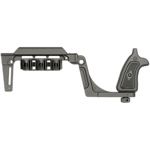 BOUNTY HUNTER BRACE förbättrar stabilitet och komfort för Taurus Raging Hunter, med ambidextrös design, snabbkopplingar och lättviktsmaterial.