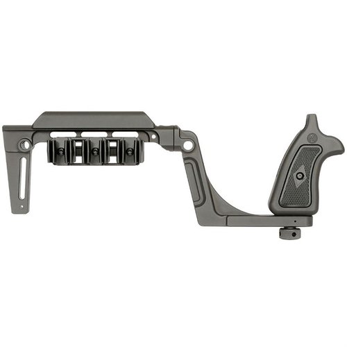 Bounty Hunter Brace för Taurus Judge ger ökad stabilitet, komfort och anpassningsbarhet, med lätt aluminiumkonstruktion och ambidextrös design.