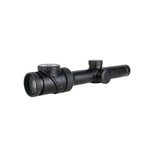 Trijicon AccuPoint 1-8x24mm SFP kikarsikte erbjuder batterifri belysning, snabb målsökning och hållbar design för jakt i alla ljusförhållanden.