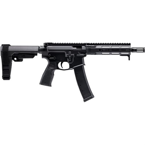 DD PCC 9MM Luger är en ultrakompakt och lätt AR-pistol med 8,3" Cold Hammer Forged-lopp, M-LOK-system och justerbart armstöd för maximal anpassning.