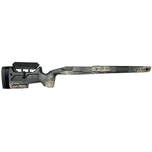 GRAYBOE CORE UMC kompatibel justerbar kolv i kolfiber erbjuder oöverträffad styrka, precision och hållbarhet med justerbart kindstöd och längd.