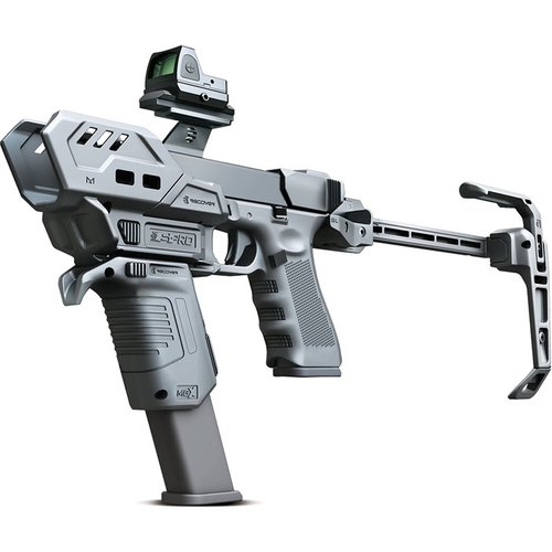 S-PRO STABILIZER FULL KIT FOR GLOCK® 9/40 - RECOVER TACTICAL S-PRO MG STABILIZER FULL KIT FOR GLOCK 9/40 BLACK