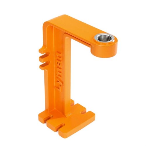 Lyman Brass-Smith Powder Measure Stand är mångsidig och kan monteras på bänk eller vägg, med standard 7/8-14 TPI gängor och robust die-cast aluminium.