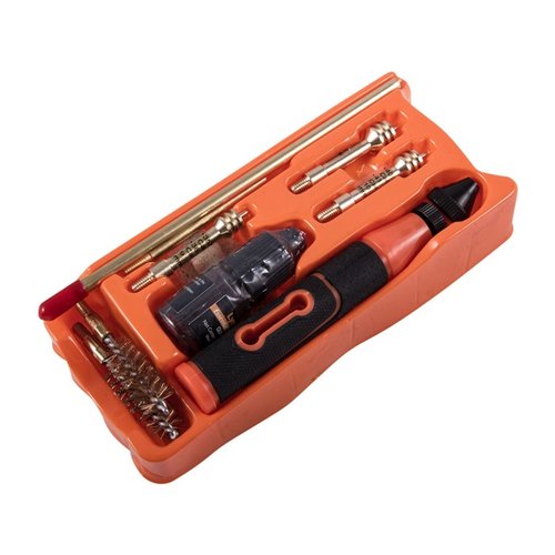 Lymans Multi-Caliber Pistol Cleaning Kit erbjuder allt du behöver för att hålla dina handeldvapen rena, inklusive borstar, jags, mops och mer i en praktisk väska.