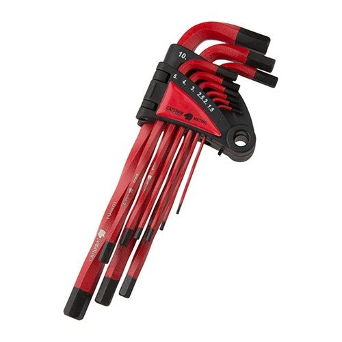 MAYHEW Heavy Duty Twisted Hex Key Set erbjuder överlägsen S2 Tool Steel, längre skaft för bättre hävstång och färgade ytor som motstår korrosion och slitage.