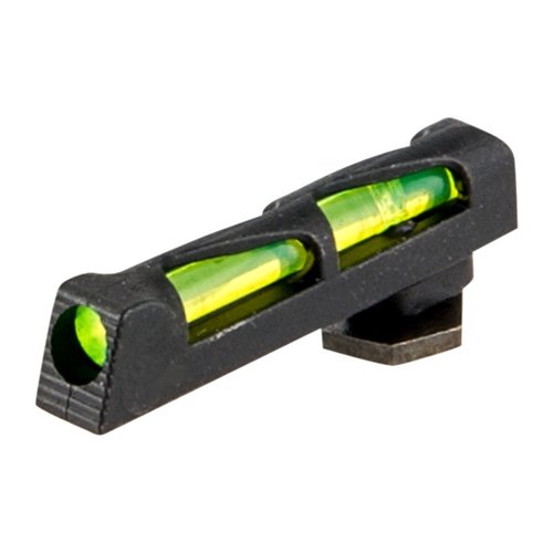 HIVIZ LITEWAVE front sight för Glock erbjuder en hållbar design med diagonal-vågform och maximalt ljusinsläpp för en klar och ljus sikte.