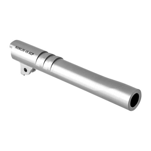 Nowlins match-grade 1911 Bull Barrels erbjuder precision, ökad vikt för bättre recoil-kontroll och längre livslängd med ultra-smooth rifling för optimala resultat.