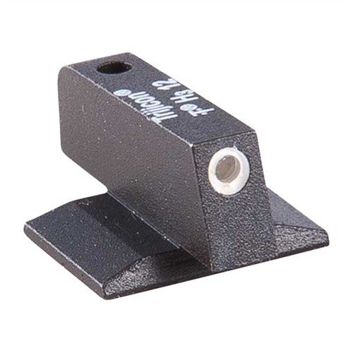 TARGET RING TRITIUM RING FRONT SIGHT från NOVAK erbjuder hållbara, lätt utbytbara sikten med en ljus tritiumpunkt för låg belysning och en vit ring för bättre fokus.