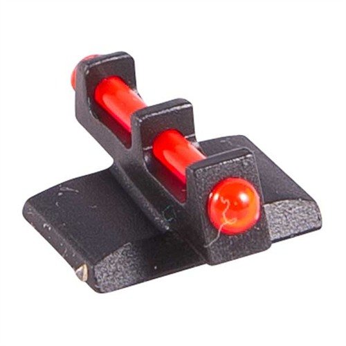 FIBER OPTIC FRONT SIGHTS RED maximerar ljus för snabb sikt i svagt ljus, med anpassningsbara 3-punktsystem och passar direkt i Kimber 1911s fabriksdovetail.