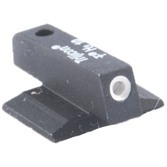 TARGET RING TRITIUM FRONT SIGHT från NOVAK erbjuder en ljusstark Tritium-prick för låga ljusförhållanden och en vit ring för ökad precision, lätt att byta.