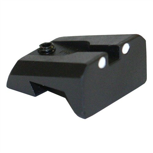 Novak 1911 White Dot bakre sikten erbjuder snabbare och mer exakt sikte med en skyddad notch, förlängd siktradie och minskad bländning.