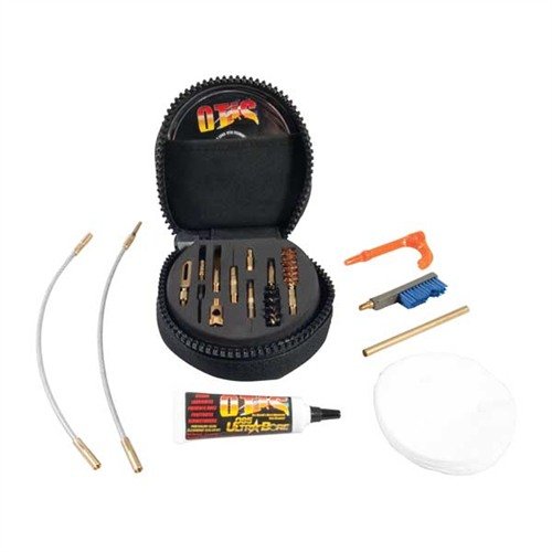 PROFESSIONAL 9MM PISTOL CLEANING SYSTEM från OTIS ger allt du behöver för att effektivt rengöra och underhålla 9mm pistoler och sub guns.