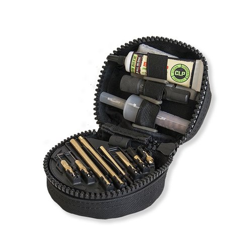 7.62 MSR CLEANING KIT från OTIS erbjuder effektiv Breech-to-Muzzle® rengöring, specialverktyg för noggrant underhåll och en lätt bärväska för enkel transport.
