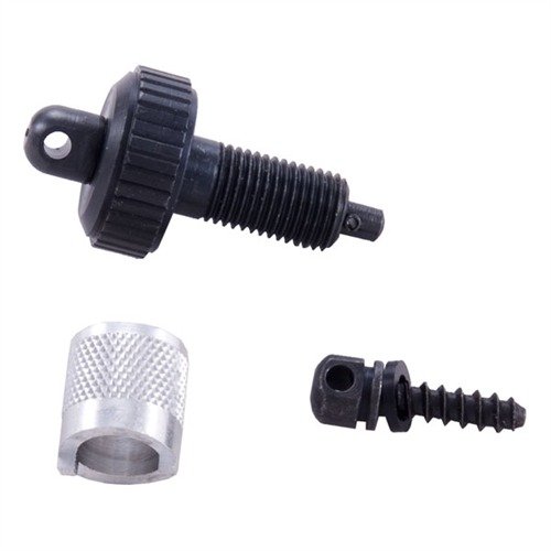 Magasinkap med svängbar bas i maskinbearbetad stål, enkel installation för att fästa bärrem på Remington och Mossberg hagelgevär.