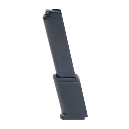 Denna 15-räfflade Hi-Point 995/995TS Carbine stålmagasin är tillverkad av värmebehandlad kolstål, vilket ger hållbarhet och pålitlig matning för din 9mm.