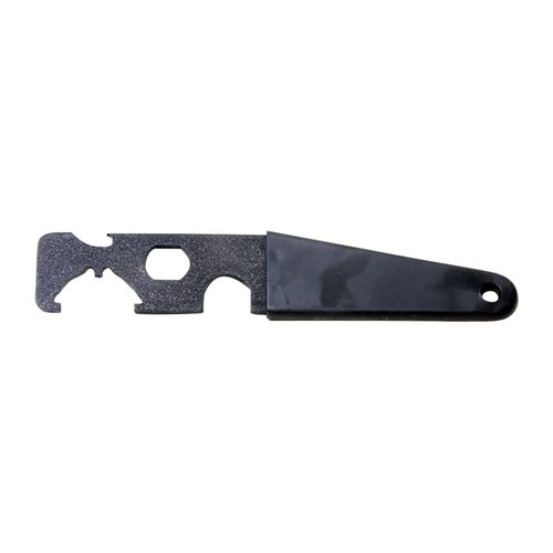 AR-15 Carbine Wrench/Multi-Tool är en mångsidig verktyg designad för AR, med hållbar konstruktion, inklusive castle-nut och flash hider-wrench, allt i ett!