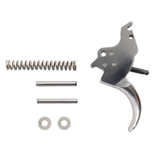 S&W Revolver Custom Trigger Kit ger en smidig och konsekvent triggerpull med precisionstillverkad av verktygsstål, perfekt för tävlingsskyttar.